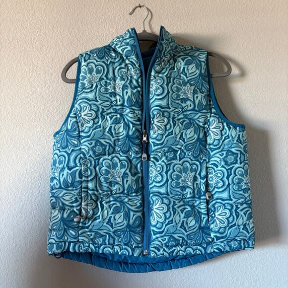 LL Bean Vintage Women's Down Vest Reversible Size Medium Puffer GORPCORE 0BDC9 - Picture 1 of 12